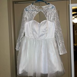 White Homecoming dress